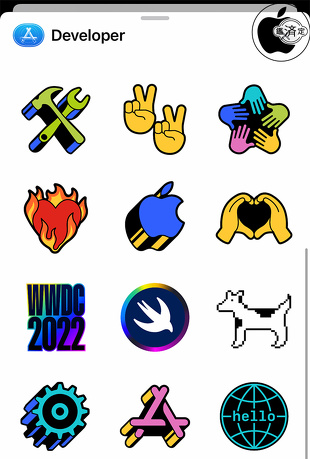 WWDC22ステッカー